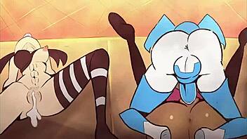 Robot Jenny X hooks up with Brit and Tiff in futa parody