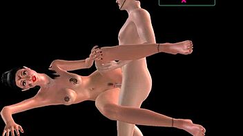 Animated 3D porn video featuring an Indian girl and a Japanese man