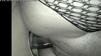 glory hole fun with girlfriend and big black cock