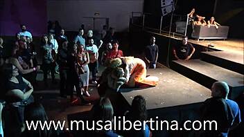 Want to see Musa Libertina and Yelena Vera in a lesbian orgy with strapons?