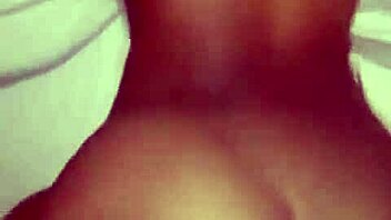 Girlfriend bent over in missionary position