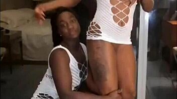 Two Brazilian women celebrate the new year with dancing and performances.