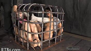 In this sadomasochism scene, the couple explores intense fucking.