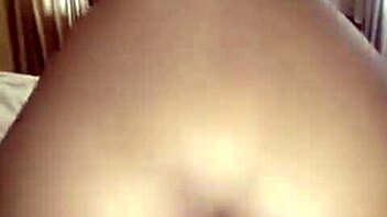 Girlfriend bent over in missionary position