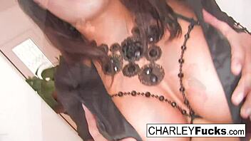 Hey Charley Chase, why wear red and black fishnets for solo play?