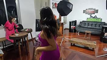 bibi tsunami came back to ted's mansion and is preparing to fuck with her juicy ass and tits