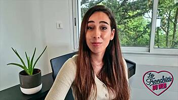 French brunette Camila turns naughty in steamy action