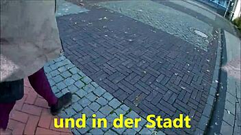 Pantyhose Tease In Outdoor Public Setting