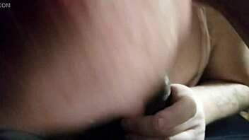 My girlfriend is sucking that big black cock. Sharing with friend in casual setting.