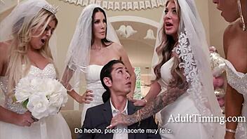 Can these bridezillas handle a wild gangbang with Shay Sights and crew?