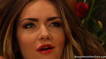 Busty Lesbian Madame Orgasms Watching Slave's Tits