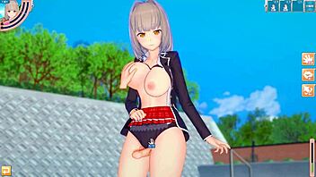 do you want to massage my big tits in this hentai game?