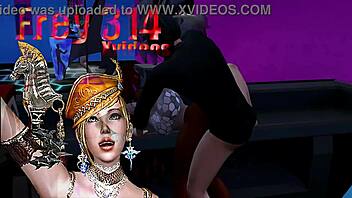 disco sex dance with big tits blonde redhead group