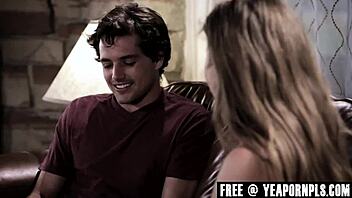 Lena Paul enjoys creampies from two brothers