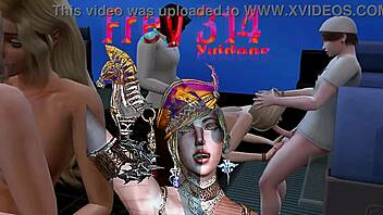Black and blonde beauties indulge in erotic dancer and oral delights
