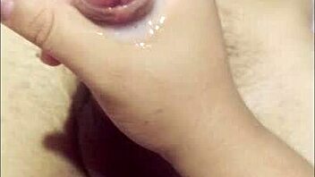 my best friend is horny and gives me a handjob in homemade video