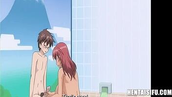 Asian anime boy's forbidden crush on his landlady leads to an uncensored Hentai encounter with English subtitles
