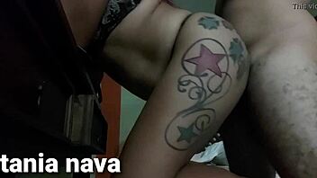 Tania Nava teases client with big ass, then fucks twice.