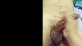 my best friend is horny and gives me a handjob in homemade video