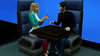 disco sex dance with big tits blonde redhead group