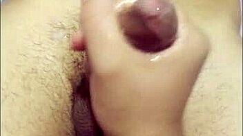 my best friend is horny and gives me a handjob in homemade video