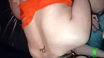 Casada Latina bent over for gangbang pussy pounding in swing