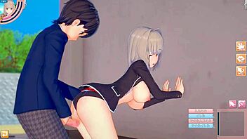 do you want to massage my big tits in this hentai game?