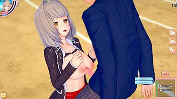 do you want to massage my big tits in this hentai game?