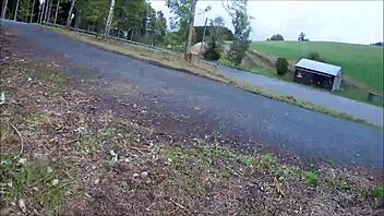 Pantyhose Tease In Outdoor Public Setting