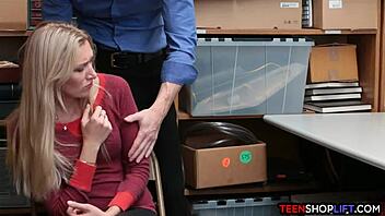 Stepdaughter Fucks For Her Shoplifting Stepmon's Freedom