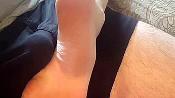 Foot Massage Turns Into Wild Footjob Cumshot!