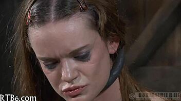 Hotty trapped inside a tight cage