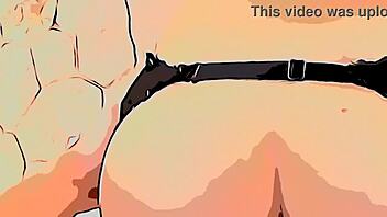 cartoon story of a stranger entering a house, moving panties aside, and surprising a girl without permission.