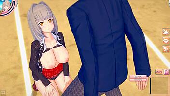 Experience the thrill of a Hentai game with voluptuous breasts and sensual 3D animation