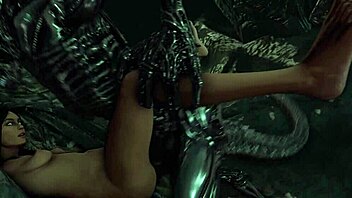 Pregnant woman has orgasmic encounter with facehuggers