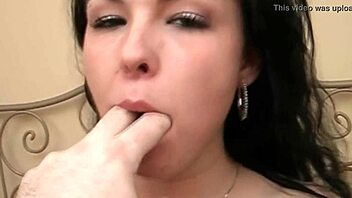 want to see this horny babe suck cock?