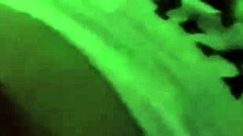 Ella teases herself while roomie games in studio