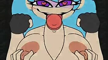 Sky gets monster cock in ass and tits 😈.