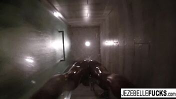 sexy jezebelle bond films herself in the bath