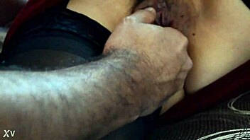 Preparing her nice ass for anal