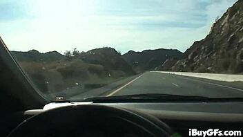 saucy busty brunette sheila marie teases shaved pussy