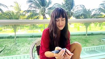 sexy brunette unlocks makeup secrets for flawless face