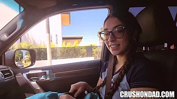 Madison Wilde and Allen Swift share a proud moment in amateur blowjob scene. They explore petite teen dynamics.