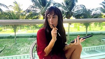 sexy brunette unlocks makeup secrets for flawless face