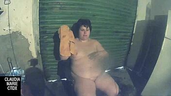 Fat Amateur Gets Fucked By Local Guy!