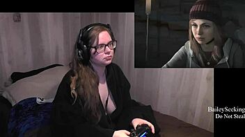 until dawn playthrough part 3 featuring brunette