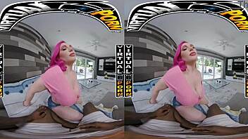 Virtual Porn - Pink Haired PAWG Lily Lou Wants to Play with Your Big Black Baseball Bat