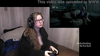 until dawn playthrough part 3 featuring brunette