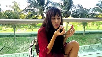 sexy brunette unlocks makeup secrets for flawless face