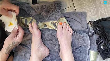 Close-Up Foot Worship By Girlfriend's Friend